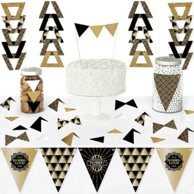 Roaring 20 S Diy Pennant Banner Decorations 1920s Art Deco