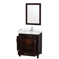 thumbnail image 2 of Wyndham Collection Sheffield 30" 2-door Wood Single Bathroom Vanity in Espresso, 2 of 4