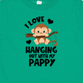 thumbnail image 4 of Inktastic Monkey I Love Hanging out with My Pappy Boys or Girls Baby T-Shirt, 4 of 5