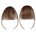 thumbnail image 2 of Clips dans les Cheveux Humains Franges Frange Extensions de Cheveux Air Bangs 3D Cheveux Raides, 2 of 5