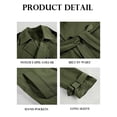 thumbnail image 6 of Double Breasted Spring Fall Women Solid Color Lapel Long Casual Trench Coat, 6 of 7