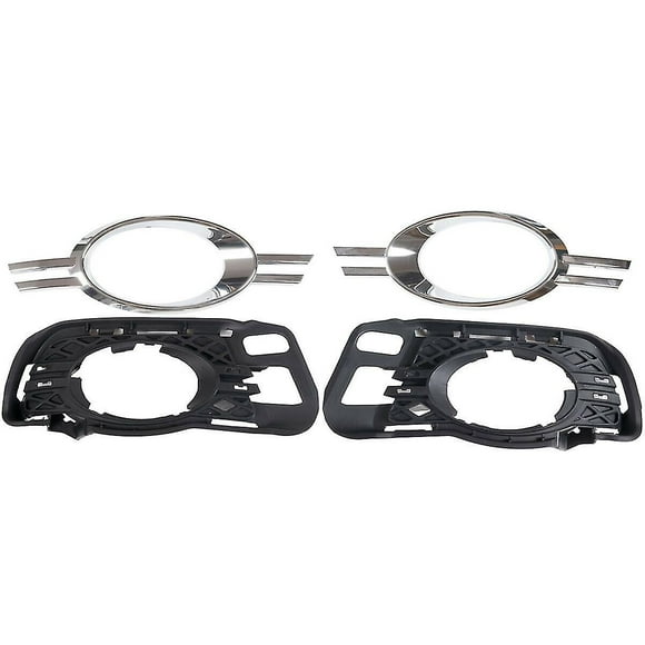 Front Bumper Fog Light Grille With Chrome Trim For Mercedes Benz W204 C250 C300 C350 2048852423 204