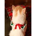 thumbnail image 5 of 1pc Knitted Christmas Santa Claus Pattern Pet Collar, 5 of 5