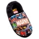 thumbnail image 1 of Marvel Avengers - Pantuflas Slip-on Capitán América, Iron Man, Spiderman, Hulk, Viuda Negra Niños (Negro), 1 of 4