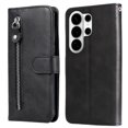 thumbnail image 4 of Wallet Case for Samsung Galaxy S26 Ultra with Zipper Pocket & Card Slots – Stand Function Black, 4 of 5