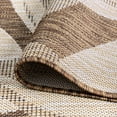 thumbnail image 6 of Bliss Rugs Floral Indoor Outdoor Rug Water Resistant Runner Rug for Patio, Hallway, Entryway, Deck, Brown ,2' x 8', 6 of 8