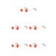 thumbnail image 3 of Gafas de sol Jumpingount de metal Marco Reemplazo Decorativo Tipo 1, 3 of 6