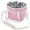 Pink, variant on Family Size 4 Compartment Drink Bag Insulated Tumbler Carrier Caddy with Adjustable Strap for Outdoor Use