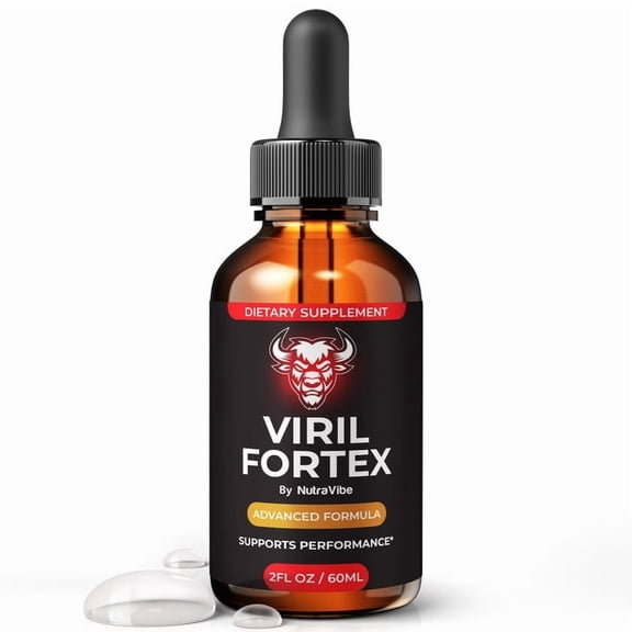 Viril Fortex – Health Support with Natural Ingredients for Steady Energy, Stamina & Drive | Daily Formula in Easy-to-Take Drops, 30 Day Supply (30 Servings)