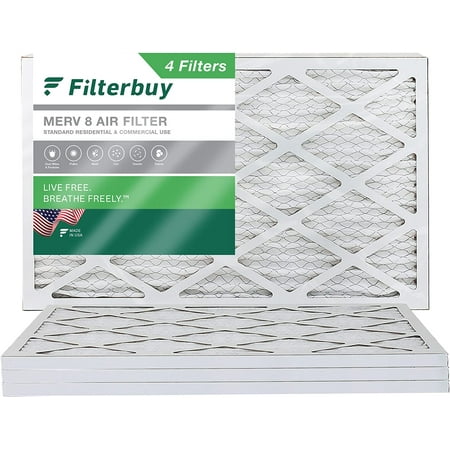 

Filterbuy 16x36x1 MERV 8 Pleated HVAC AC Furnace Air Filters (4-Pack)