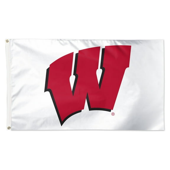 WinCraft Wisconsin Badgers 3' x 5' Single-Sided Vibrant Logo Deluxe Flag
