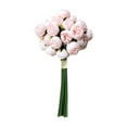 thumbnail image 2 of D-GROEE 1 Bouquet Fake Camellia Flower Arrangement Bouquet, 27 Heads Artificial Flower for Centerpieces, Suitable for Wedding Centerpiece Flower for Parties Valentine's Day Home Décor, 2 of 7