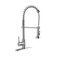 thumbnail image 7 of 21-Inch Commercial Kitchen Faucet with Dual Function Pull-Down Sprayhead in Brushed Nickel Finish, Stainless Steel, 7 of 7