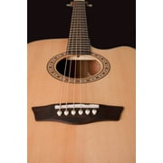 Washburn Harvest Dreadnought Cutaway Acoustic Guitar - Natural Gloss - D7SCE