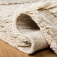 thumbnail image 6 of SAFAVIEH Kenya Annabelle Solid Wool Area Rug, Ivory/Beige, 2' x 3', 6 of 6