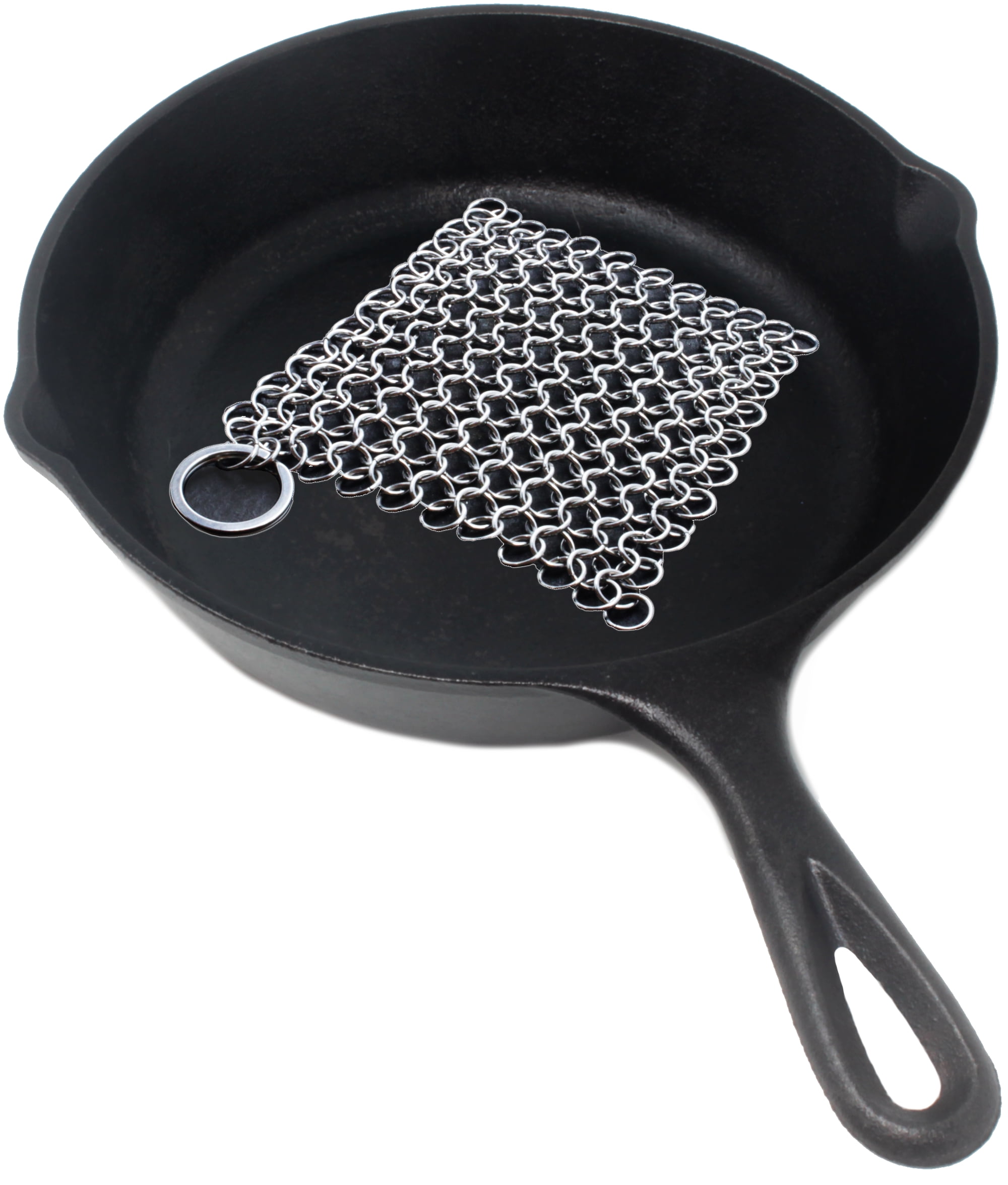 Dapper&Doll Cast Iron Cleaner Chainmail Scrubber for Cast Iron Pans