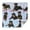 Rottweiler Dogs, variant on Schnauzer with Pioneer Flower Square Tablecloth,Waterproof Square Table Cover,Wipeable Spillproof Washable Table Cover for Home Kitchen Party Decor 42"X42"(107x107cm)