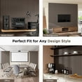 thumbnail image 4 of Plank & Hue 4Pcs 94.5"x12.6" Wood Soundproof Wall Panels Wood Slat Acoustic Panels, Dark Walnut, 4 of 6