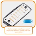 thumbnail image 3 of CTIRCHIU D Key 7 Hole Blue Harmonica for Adults Beginner Portable Musical Instrument, 3 of 8