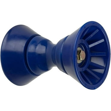 CE Smith - 29331 Bow Bell Roller Assembly - Durable Marine Tool - 4" Wide - 1/2" Shaft - Blue
