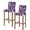 Purple, variant on Purple Stripe Bar Stool Covers Set of 2, Black Grey White Gradient Striped Geometric Stretch Bar Chair Covers with Backs, Removable Pub Counter Height Chair Cover for Kitchen Dining Room Cafe