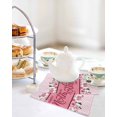 thumbnail image 4 of Happy Mother's Day Kitchen Dish Towels for Drying Dishes Set of 3, Farmhouse Pink Floral Love Heart Waffle Weave Microfiber Hand Tea Bathroom Towels Quick Dry & Absorbent Towel 12x12, 4 of 7