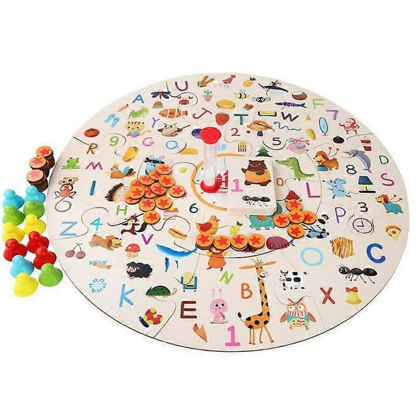 1 piece Little Detective Party Children's Educational Parent-child Interactive Tabletop Game Picture Finding Early Education Jigsaw Puzzle Toy Thinkin