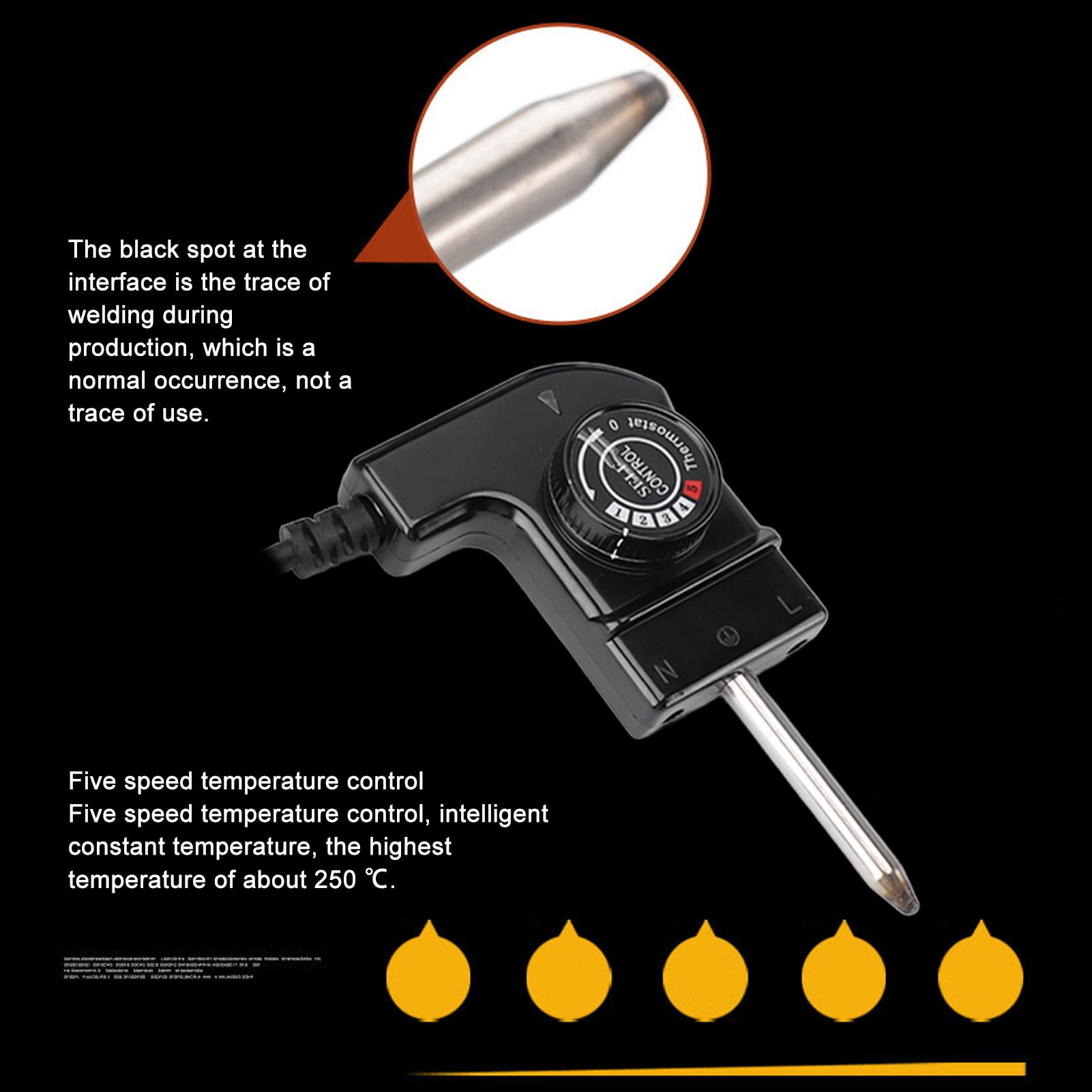 Electric Griddle, 1200W Electric Griddle ABS Aluminum Alloy for EU