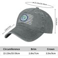 thumbnail image 5 of US and Nro Baseball Cap for Men Women Hat Adjustable Vintage Cotton Dad Caps, 5 of 7