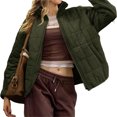 thumbnail image 3 of Women's Oversized Lightweight Down Coat Long Sleeve Zip Packable Short Puffer Jackets, 3 of 5