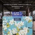 thumbnail image 3 of Bathroom Scale, Highly Accurate Digital Body Scale,Precisely Measures Weight up to 400 lbs-White Flowers On Tree Branches, 3 of 4