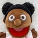 thumbnail image 2 of Marionetas de mano, juguete para padres e hijos, ventrílocuo, figura de medio cuerpo africana negra, juguete interactivo de marionetas de mano, juguete de peluche, 2 of 6
