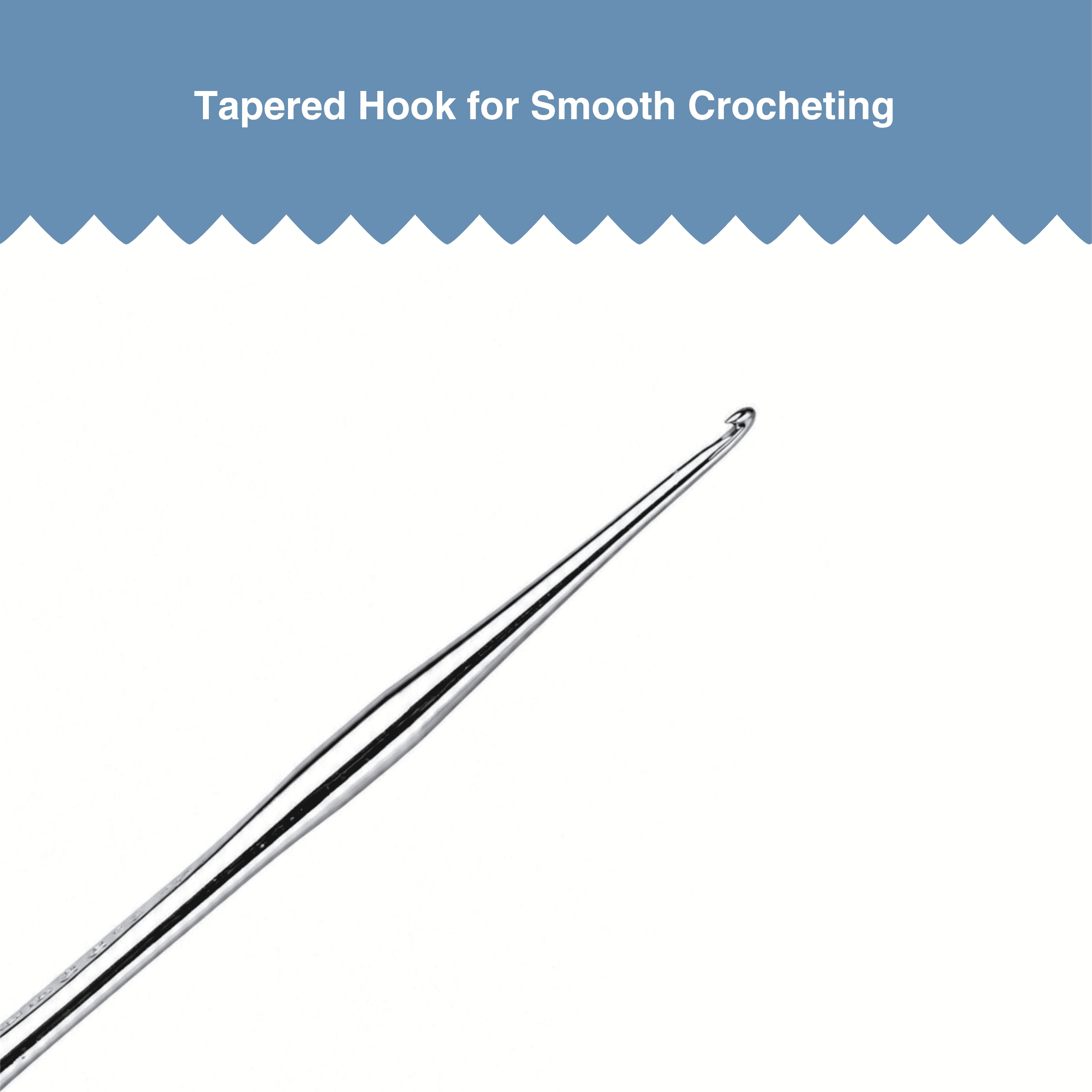 Hello Hobby Steel Crochet Hook, US Size 12, 1 mm