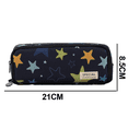 thumbnail image 2 of Estuche grande para lápices de gran capacidad con 3 compartimentos, estuche de lona para adolescentes, niños, niñas, estudiantes escolares, 2 of 5
