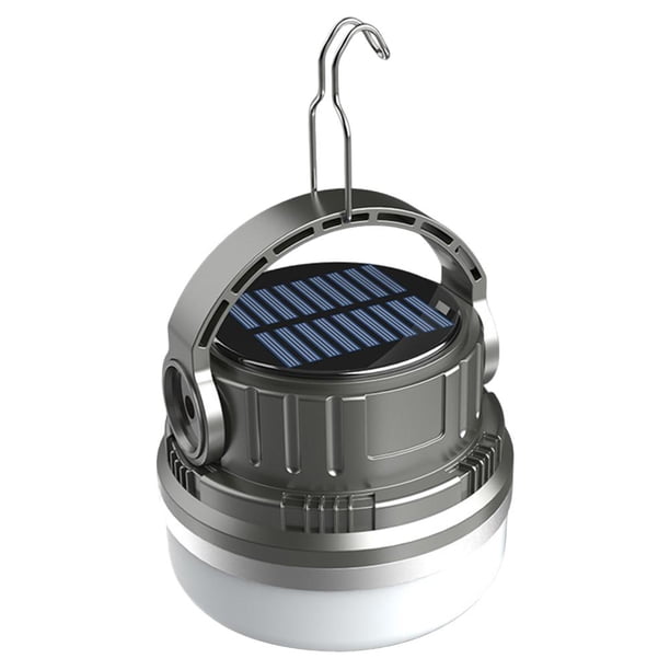 Camping Light Power Bank 2400mAh Bombilla de emergencia para el hogar (Solar verde negruzco) Wdftyju Para estrenar