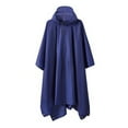 thumbnail image 4 of Aofany Unisex Rain Poncho, Lightweight Reusable Hiking Rain Coat Jacket, Hooded Waterproof Raincoat Jacket for Adults Women Men, 4 of 6