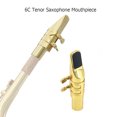 thumbnail image 3 of Boquilla de saxofón tenor 6C Accesorios para instrumentos musicales Material de latón con parche de Abanopi Boquilla de saxofón, 3 of 7