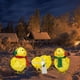 thumbnail image 3 of Bufanda, Luces Decorativas, Pollito Amarillo, Escultura Plana De Jardín, Adornos De Pollito Para Patio De Césped, Decoraciones Navideñas Navideñas Yuarrent HA040338-01, 3 of 6
