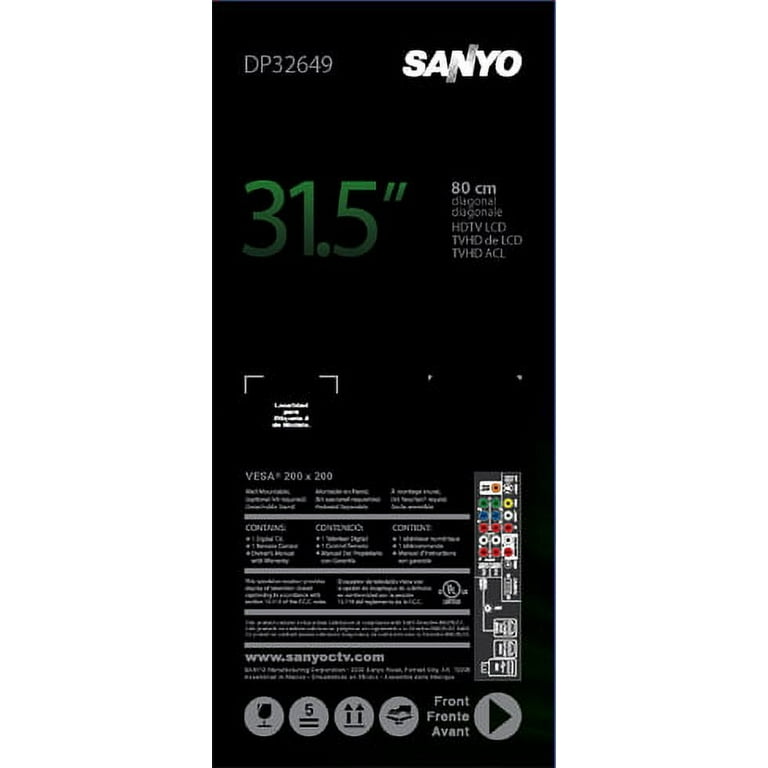 Sanyo DP32649 32 720p HD LCD Television for sale online