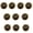 10, variant on Militaries Gold Uniform Buttons Pants Buttons Uniform Enhancement Accessories for Airport Uniform Jackets and Trousers