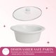 thumbnail image 5 of Paris Hilton - Olla de cocción lenta manual de 6 cuartos de galón, cuenta con tres ajustes (baja, alta, cálida), inserto de gres naturalmente antiadherente y apto para lavaplatos, capacidad de tamaño, 5 of 5