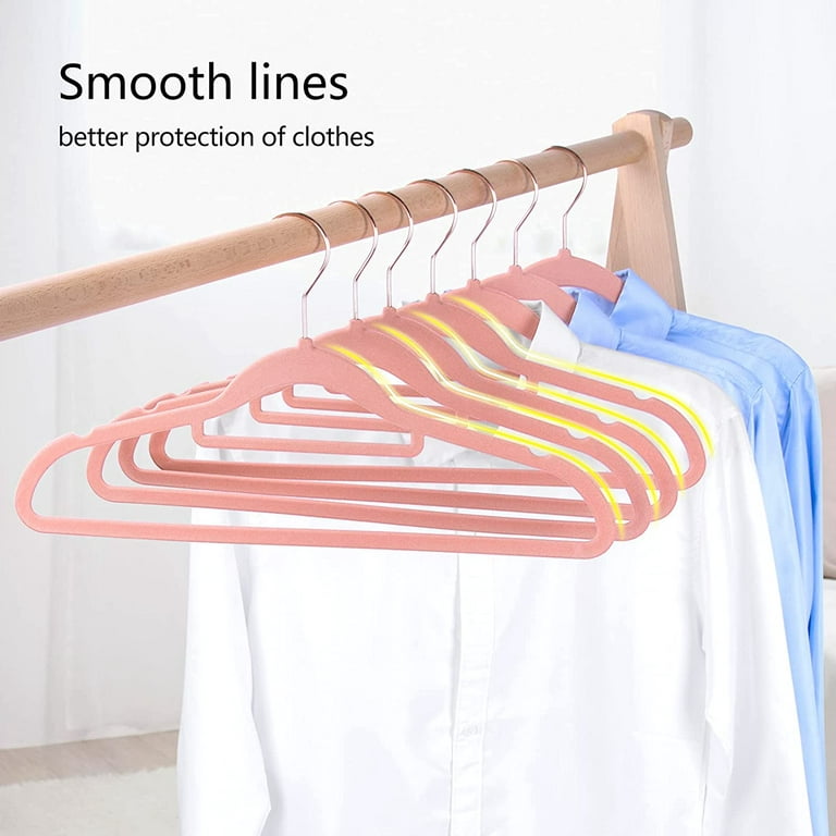 Velvet Adults Clothes Hangers. Non Slip with 360 Degrees Swivel Hook - –  Contarmarket