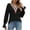 Black, variant on ATOYSOY Women's Long Sleeve Shirts Lace Crochet Winter Solid Color Pullover Spring Loose Tops Dressy Tunic Casual Blouse Eyelet Workout V Neck Sweatshirts Black L
