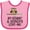 Pink and Fuchsia, variant on Inktastic Grammy and Grandpa Love Me Owl Girls Baby Bib