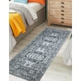 thumbnail image 2 of Keen Home Design Machine Washable Area Rugs with Non-slip Backing, Ideal for Hallway, Living Room, Bedroom, Kitchen and Laundry Room, Vintage Moroccan and Low Pile Rug - ( 2'6'' x 12' ), 2 of 9