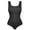 Black, variant on MANIFIQUE Plus Size Women's Seamless Shapewear Bodysuit Tummy Control Body Shaper Waist Snatching Body Suit