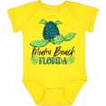 thumbnail image 3 of Inktastic Miami Beach, Florida Happy Sea Turtle Boys or Girls Baby Bodysuit, 3 of 5