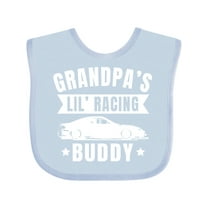 Inktastic Grandpas Lil Racing Buddy Boys or Girls Baby Bib