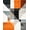 Gray, Pattern 4, variant on ODIKA 4'x6' Machine Washable Non-Slip Area Rug, Abstract Cascade of Fragmented Cubes with Bold Color Contrasts and Fluid Edges High Traffic Rug, Orange, 148825