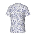 thumbnail image 3 of Rocae Floral Butterfly for Men's Moisture-Wicking Crew Tee - T-Shirt for Sports, Outdoor Activities, and Casual WearX-Large, 3 of 9